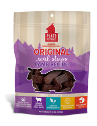 Plato Pet Treats Original Real Strips Lamb 6oz