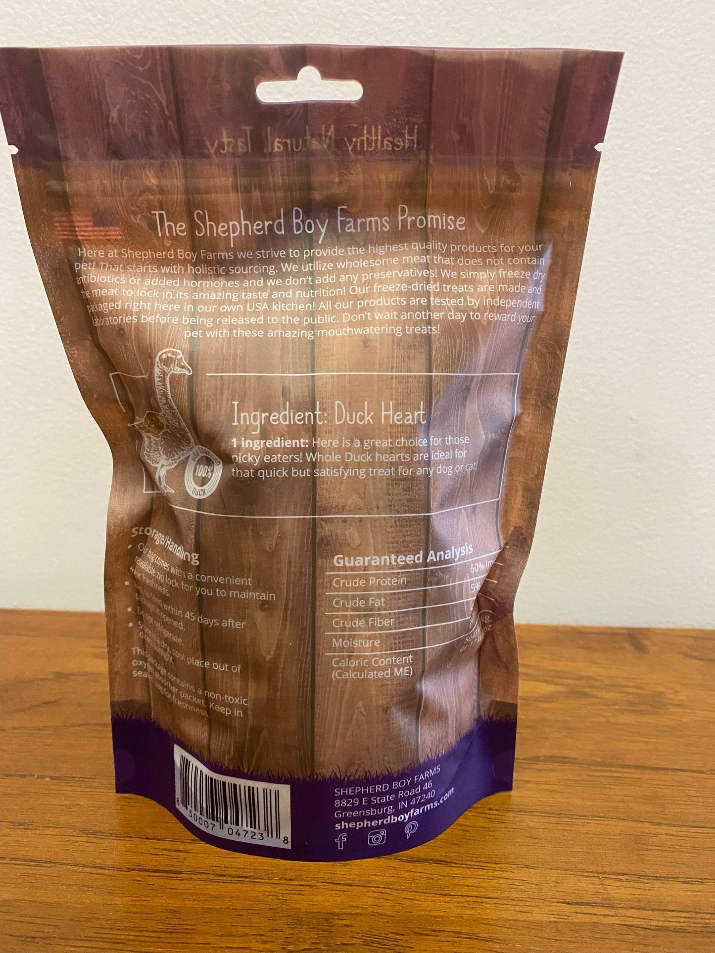 Freeze Dried Duck Heart
