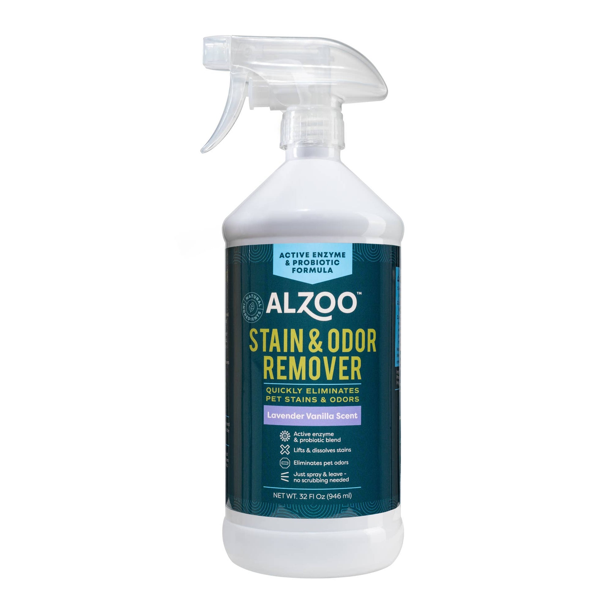 ALZOO Enzymatic Stain & Odor Remover Lavender, 32oz