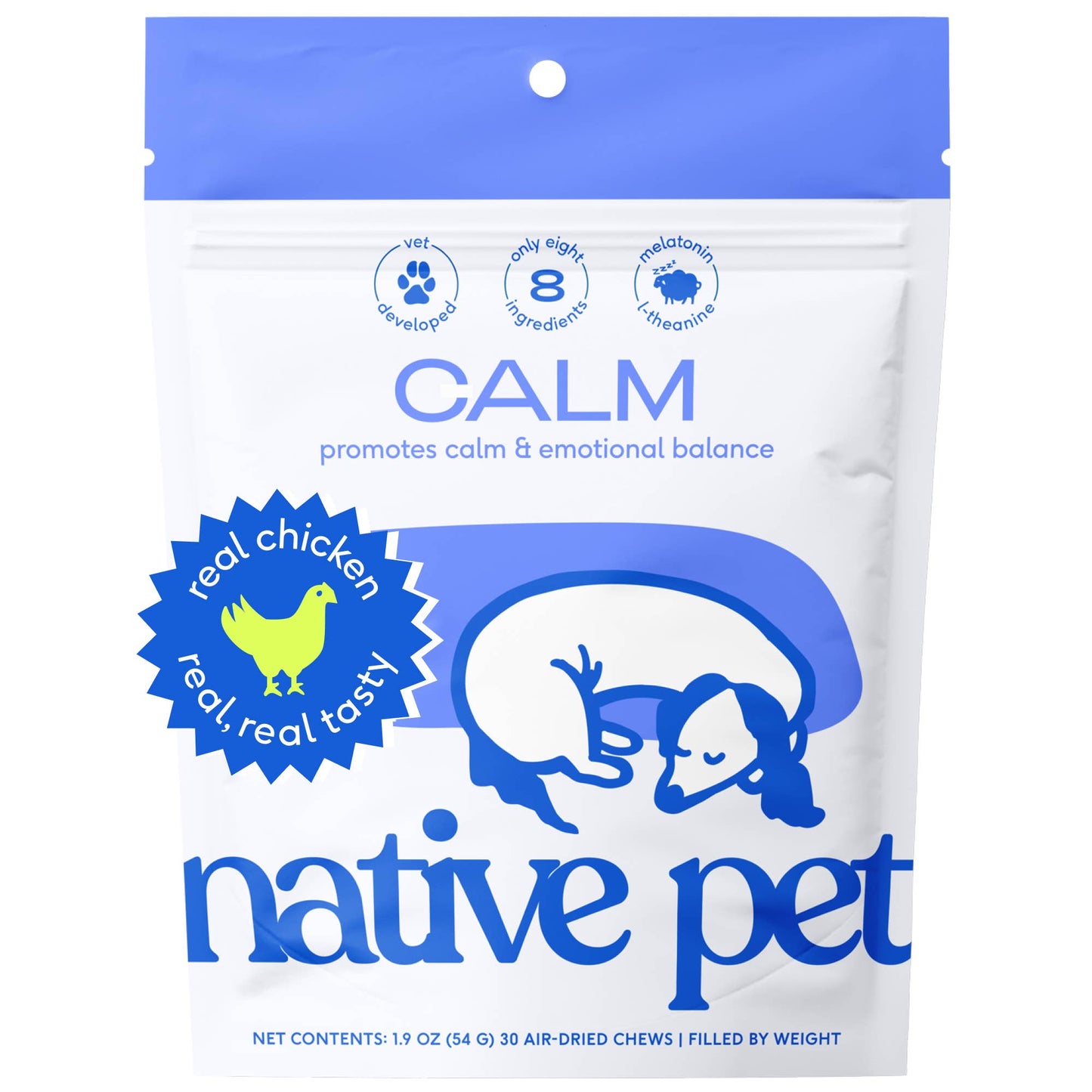 Native Pet - Calm Chews Anxiety & Calming Supplement for Dogs