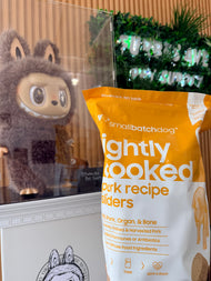 Frozen (local pickup only) Smallbatch Lightly Cooked Frozen Dog Food - Pork Sliders - 5lb Bag, Frozen