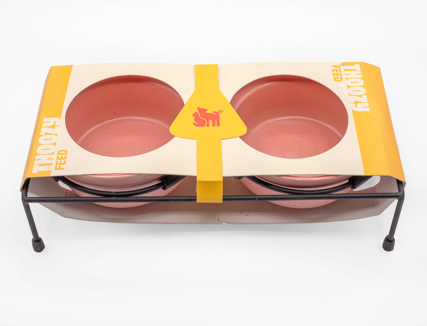ThoozyPet Stoneware Pet Double Diner Pink 24 oz