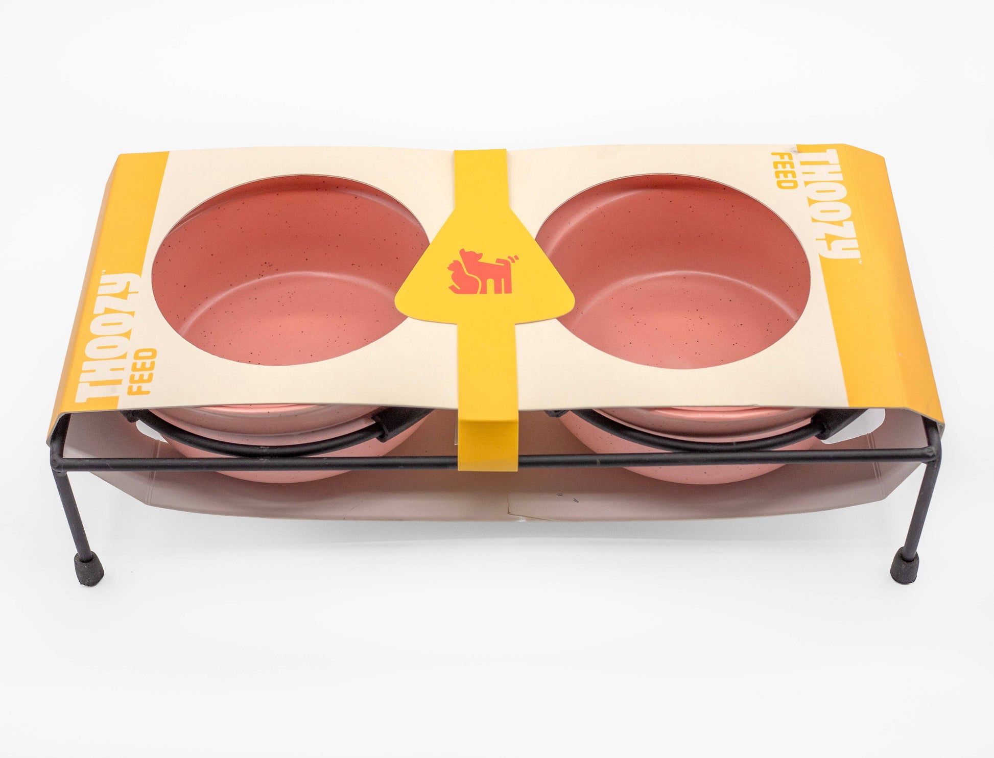 ThoozyPet Stoneware Pet Double Diner Pink 24 oz
