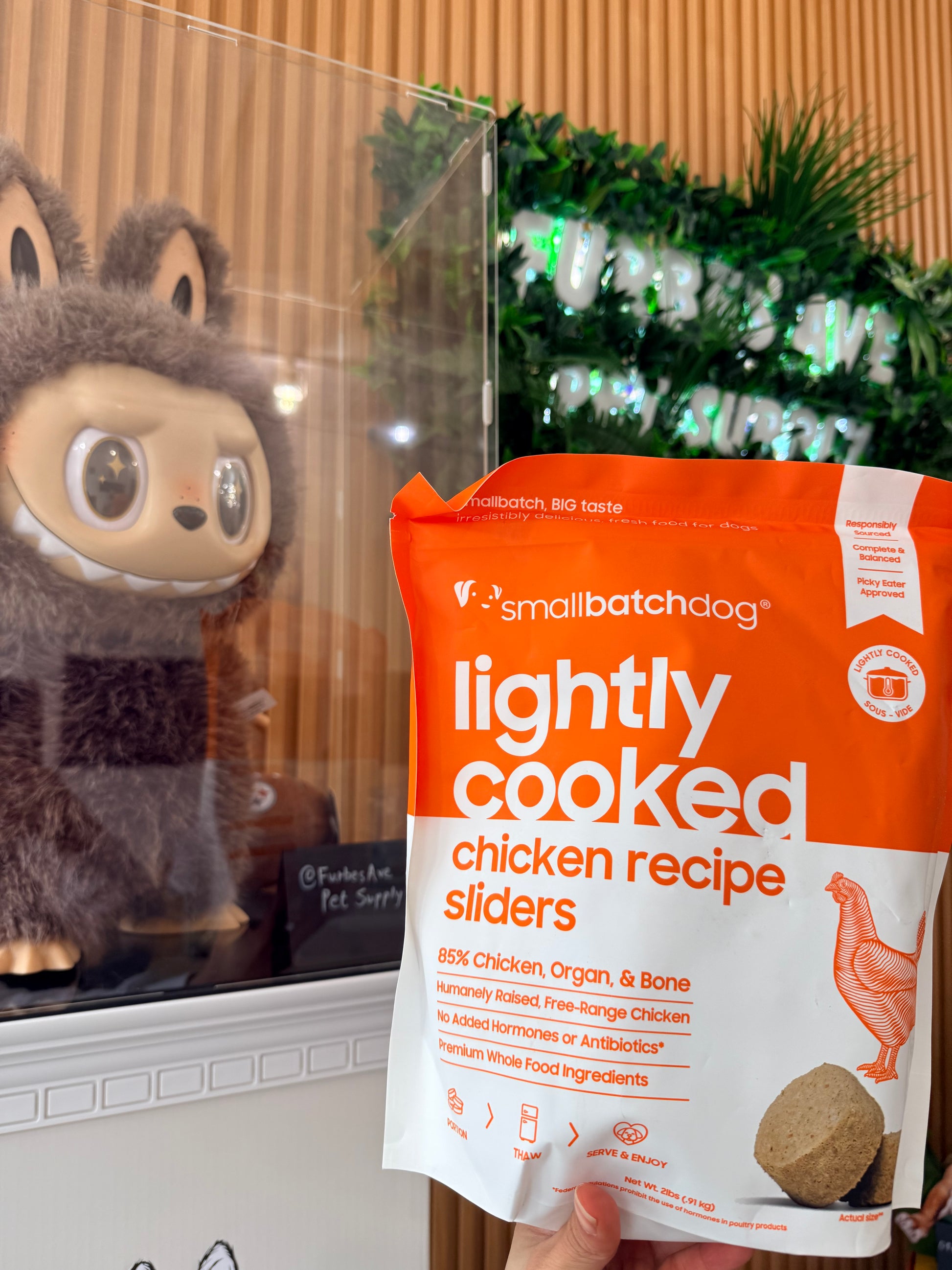 Frozen (local pickup only) Smallbatch Dog Frozen Lightly Cooked Chicken - 2 lbs, Frozen