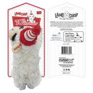 Multipet Lambchop Birthday 70th Plush Dog Toy 6"
