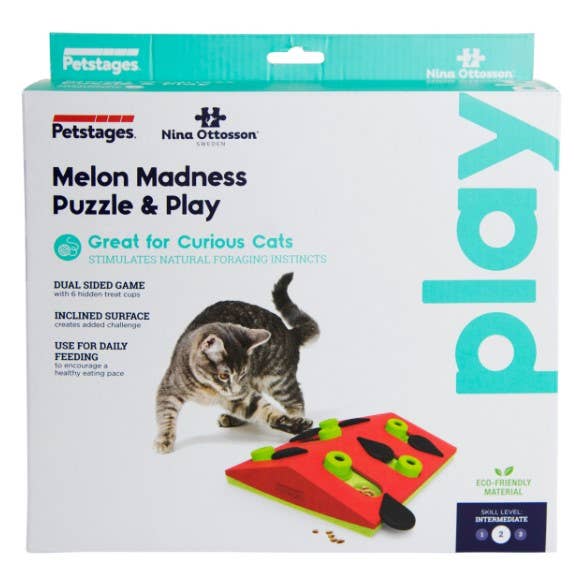 Catstages Melon Madness Puzzle Cat Toy Pink