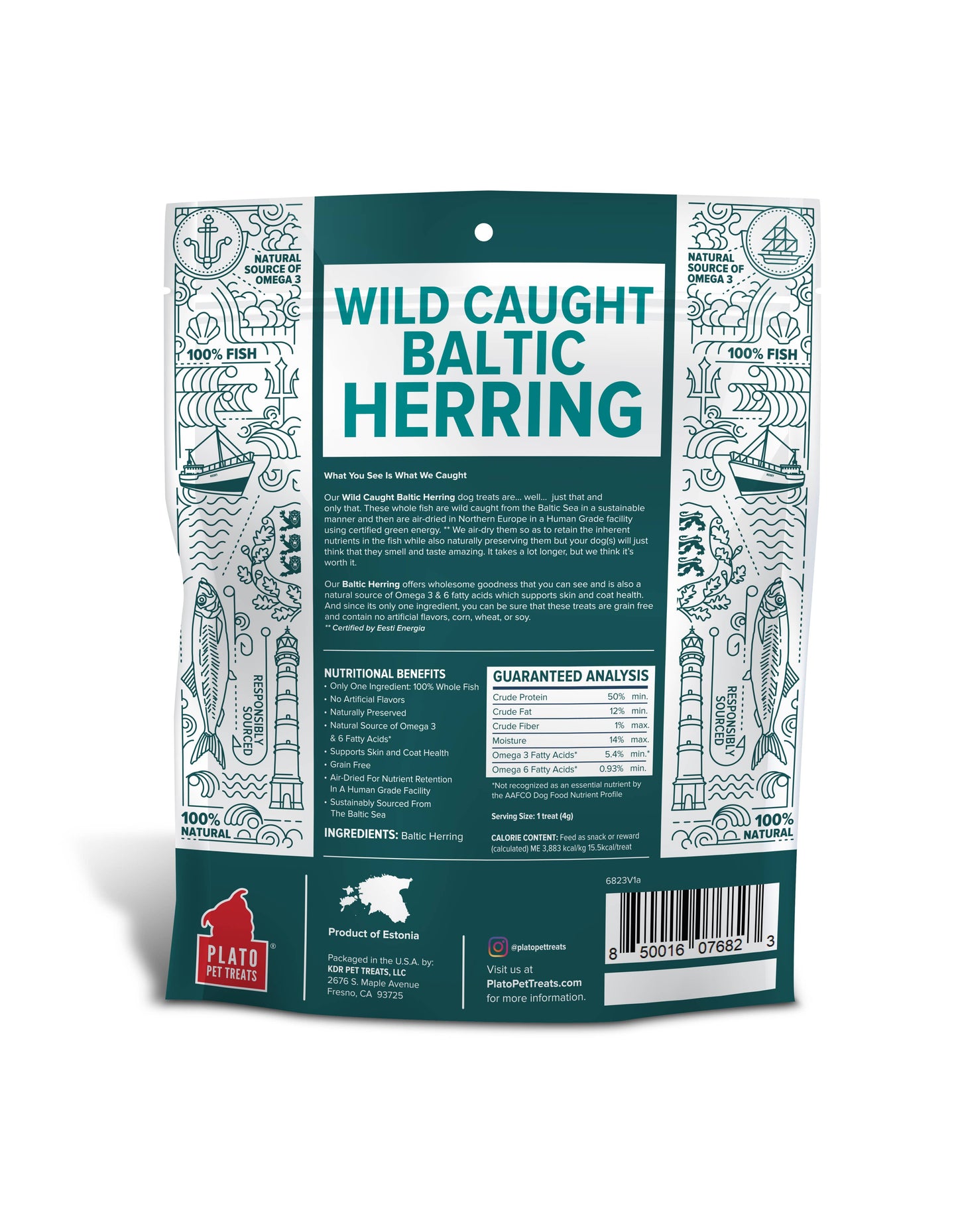 Plato Pet Treats Baltic Herring 8.5oz