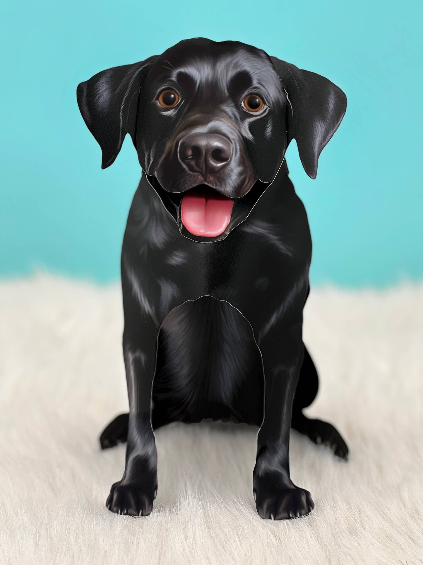 Black Lab (1 Pop-up Greeting Card)