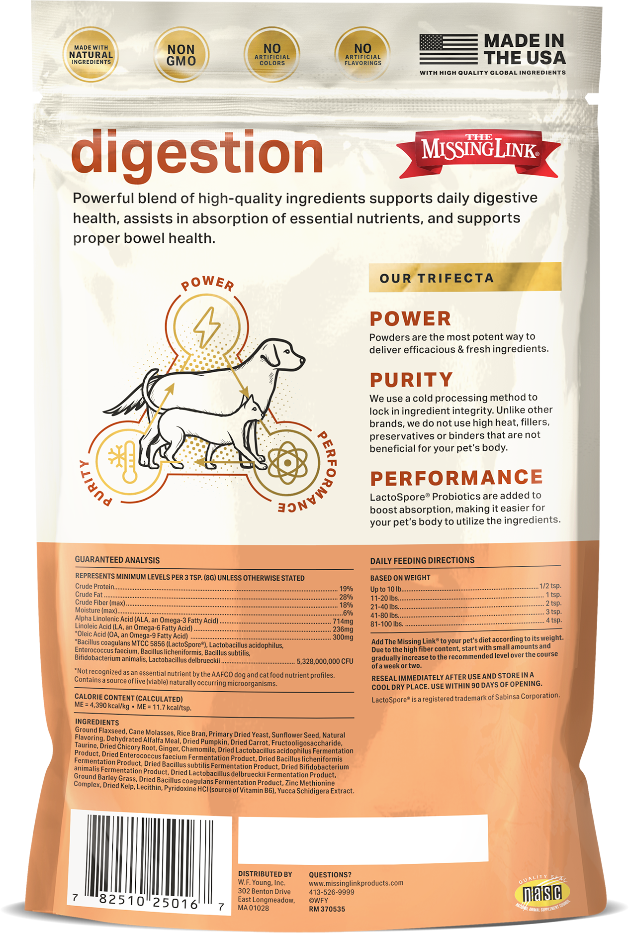 The Missing Link - Original Vegetarian Digestive Dog/Cat 1lb