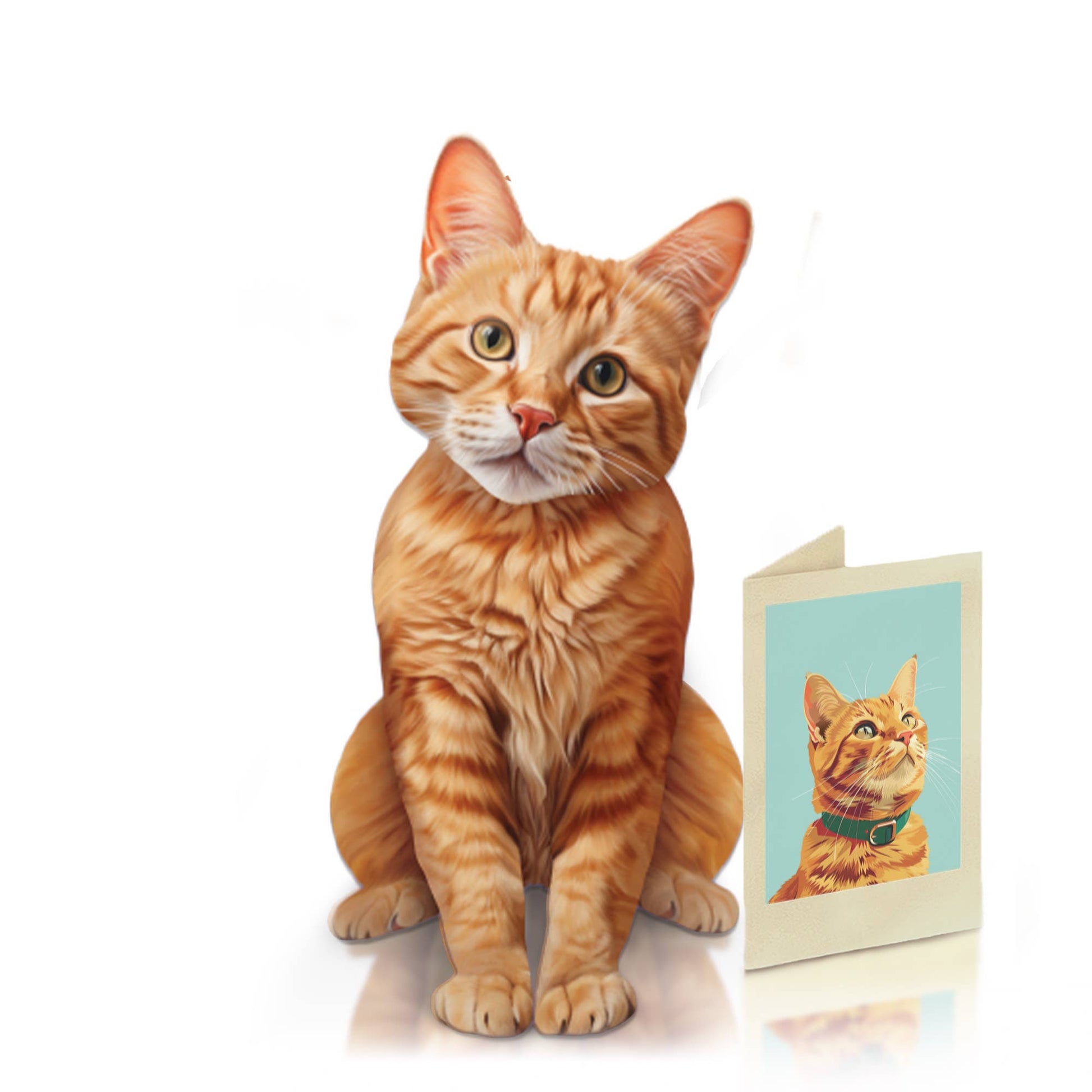 Orange Tabby (1 Pop-up Greeting Card)
