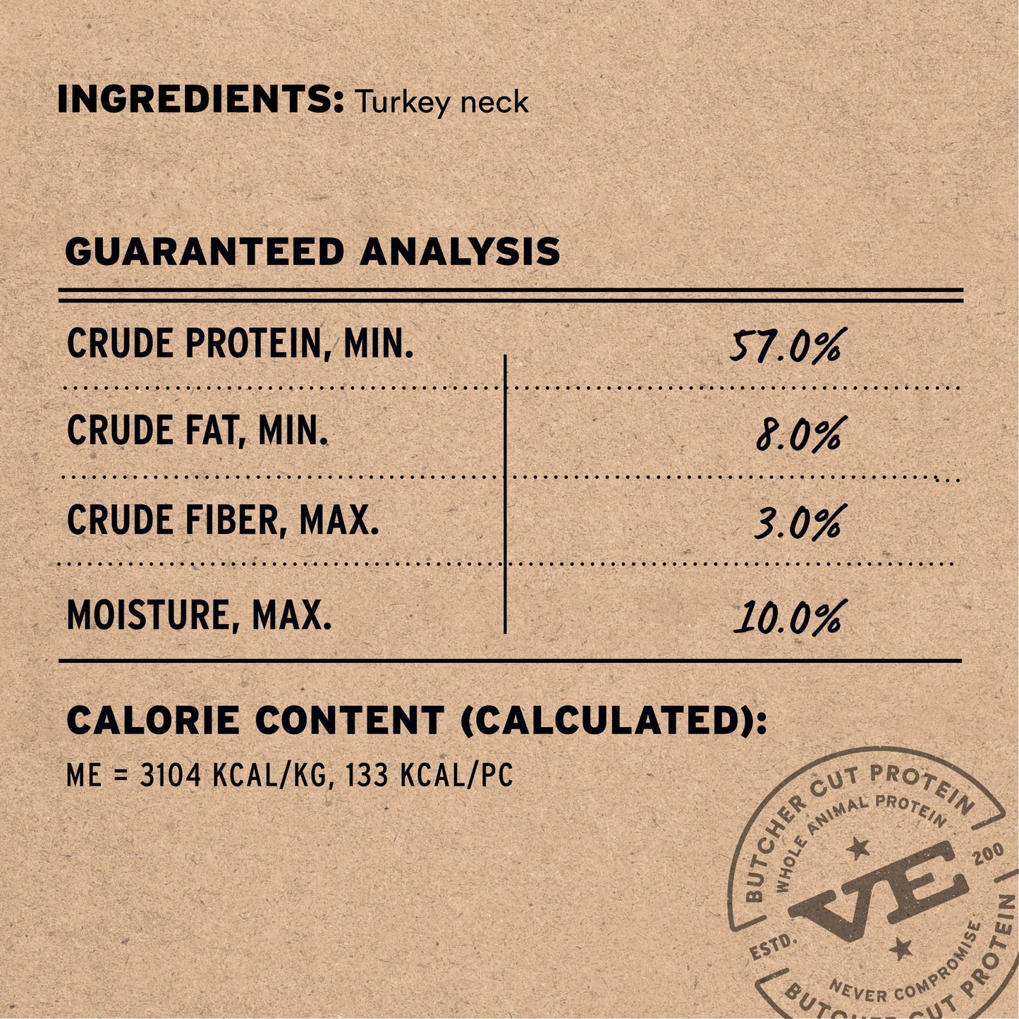 Vital Essentials® RAW BAR Freeze-Dried Raw Turkey Neck Treat