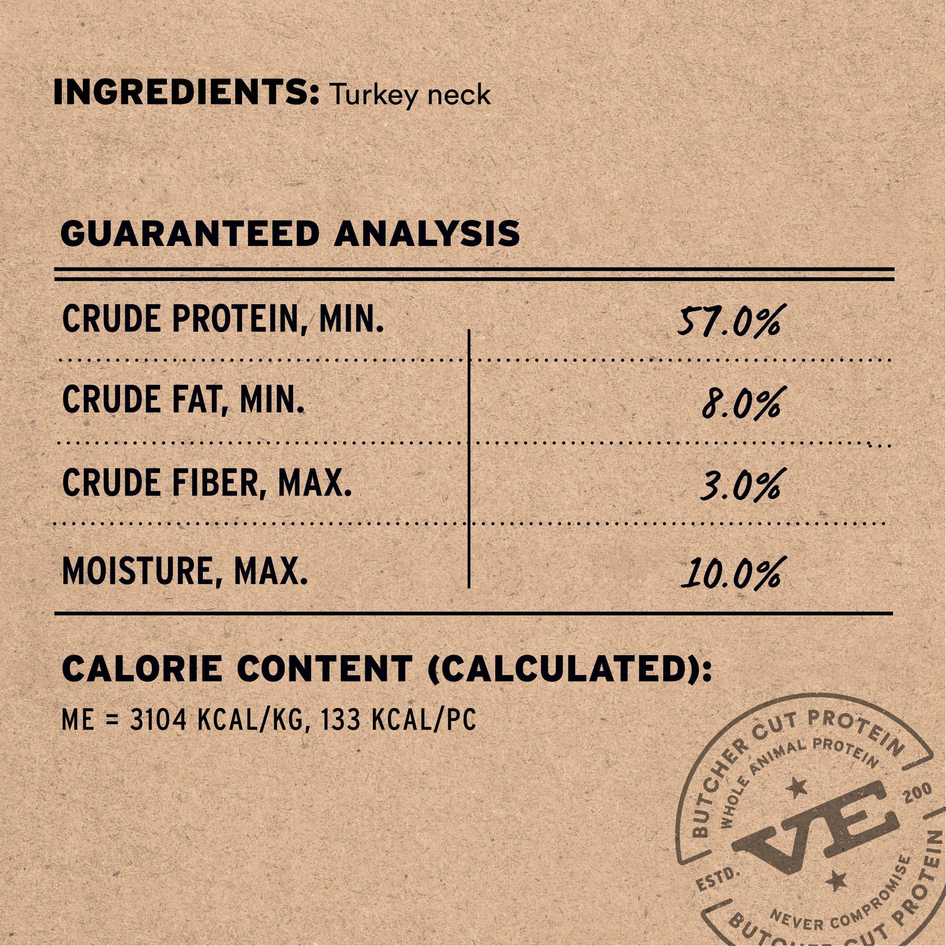 Vital Essentials® RAW BAR Freeze-Dried Raw Turkey Neck Treat