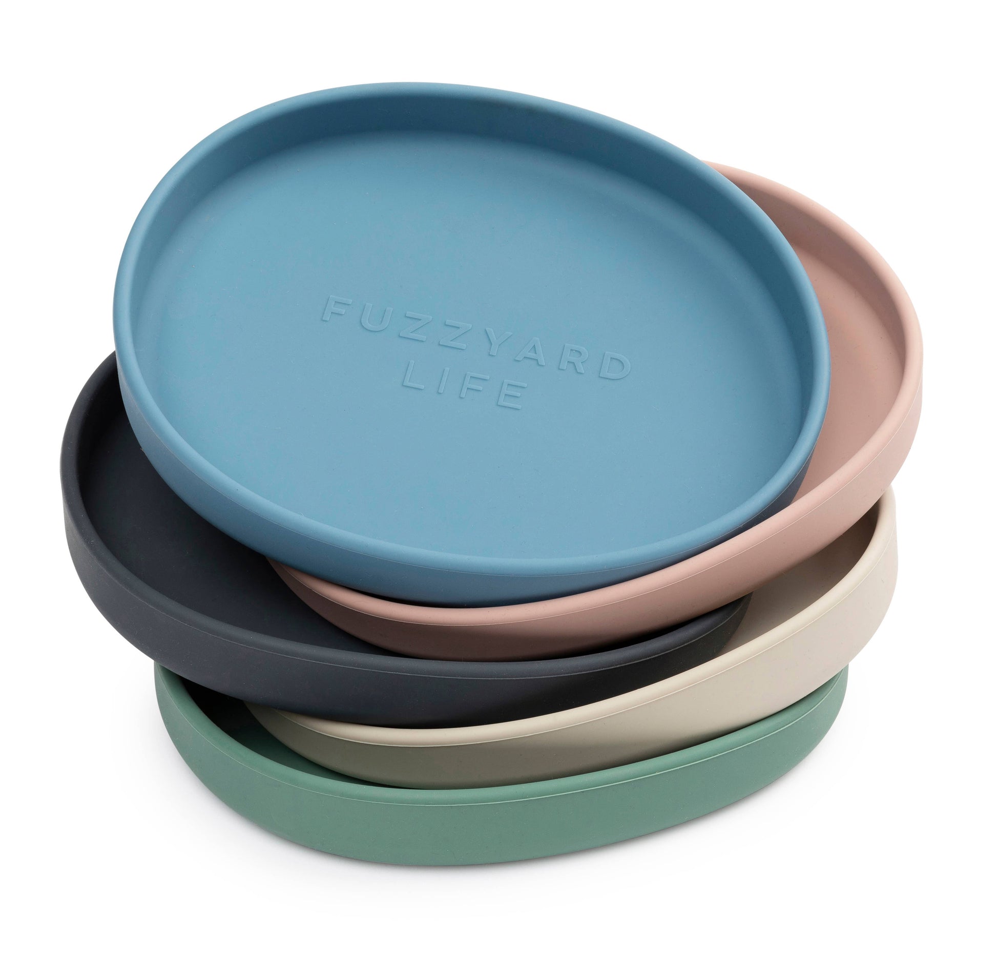 FuzzYard Life Silicone Cat Dish - Slate