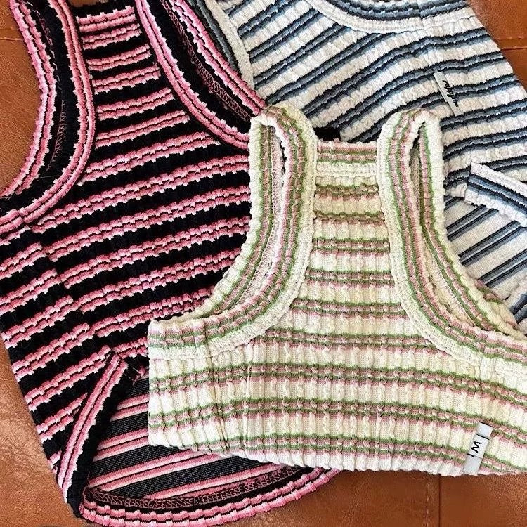 Stripe Sleeveless Shirt