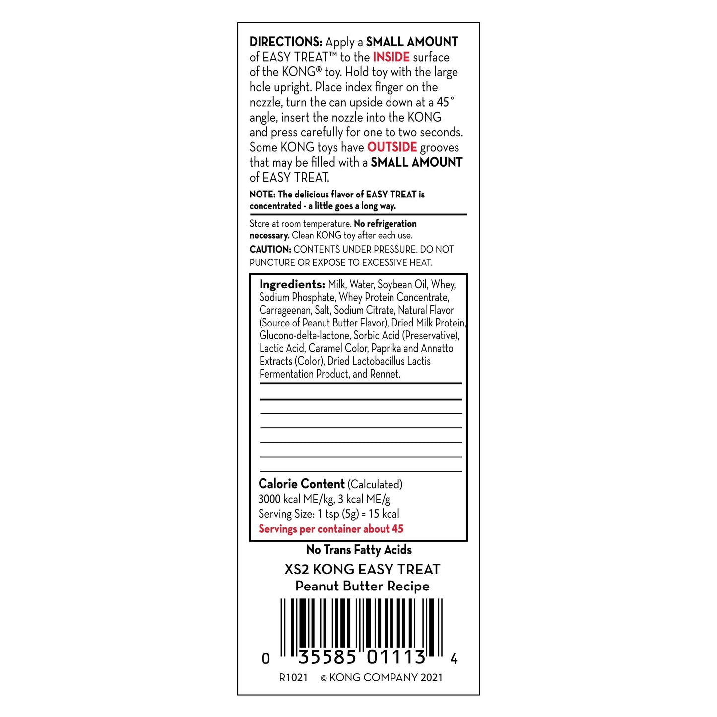 KONG® Easy Treat® Peanut Butter 8 oz