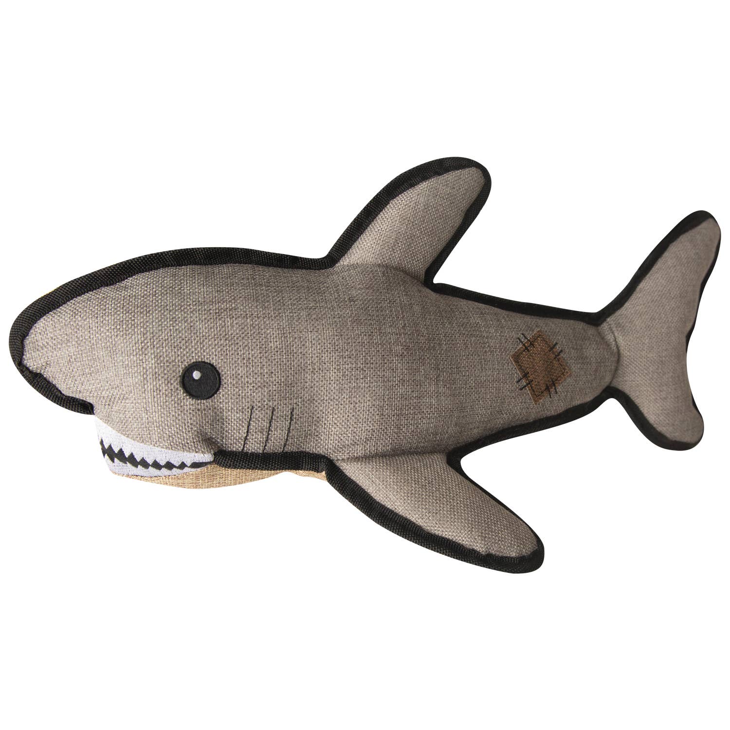 SnugArooz Saul the Shark w/ Rubber Spikey Ball Dog Toy 19"