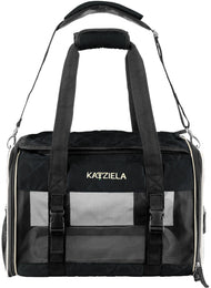 Airline Approved Quilited Companion Cat & Dog Carrier Black