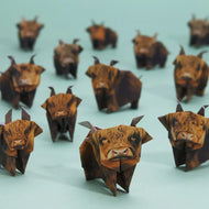 Paper Highland Cows | DIY Origami Kit for Animal Lovers