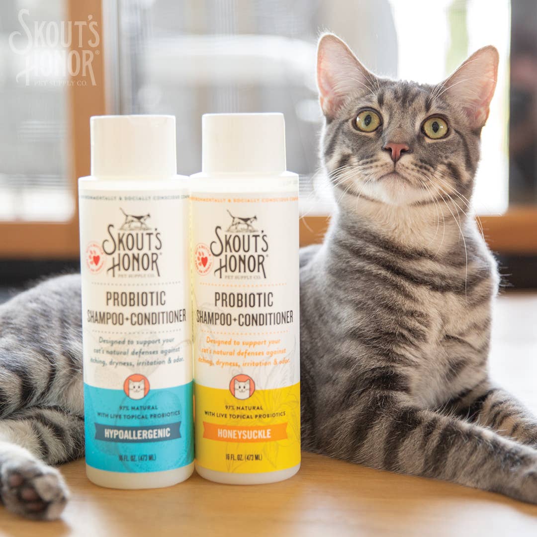Skout's Honor Cat Shampoo Conditioner Honeysuckle 16oz