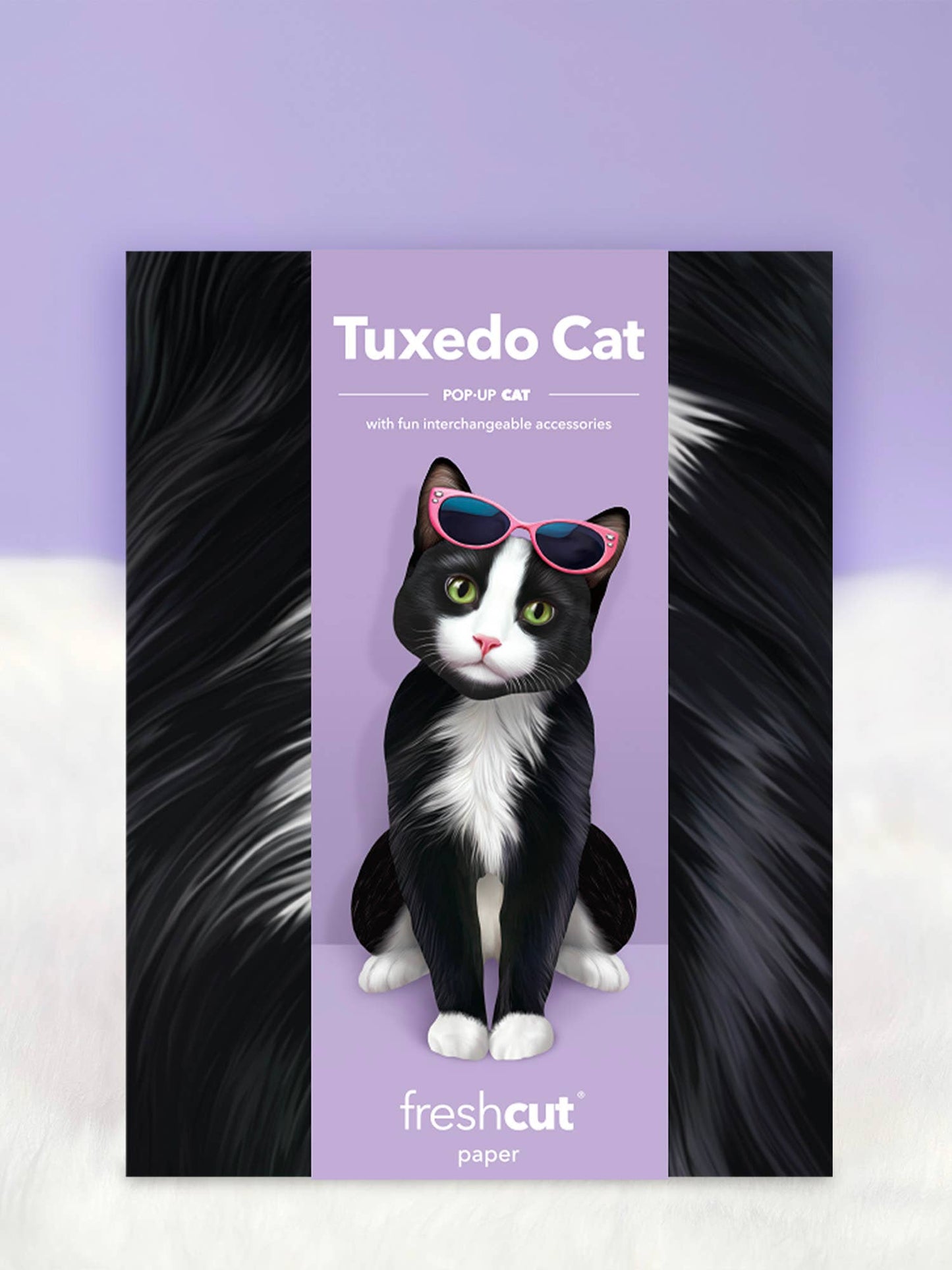 Tuxedo Cat (1 Pop-up Greeting Card)