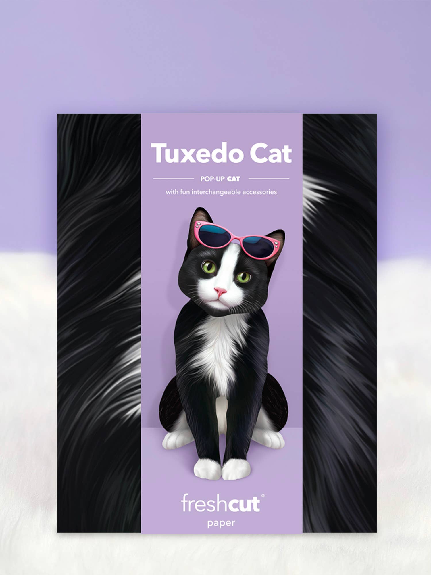 Tuxedo Cat (1 Pop-up Greeting Card)