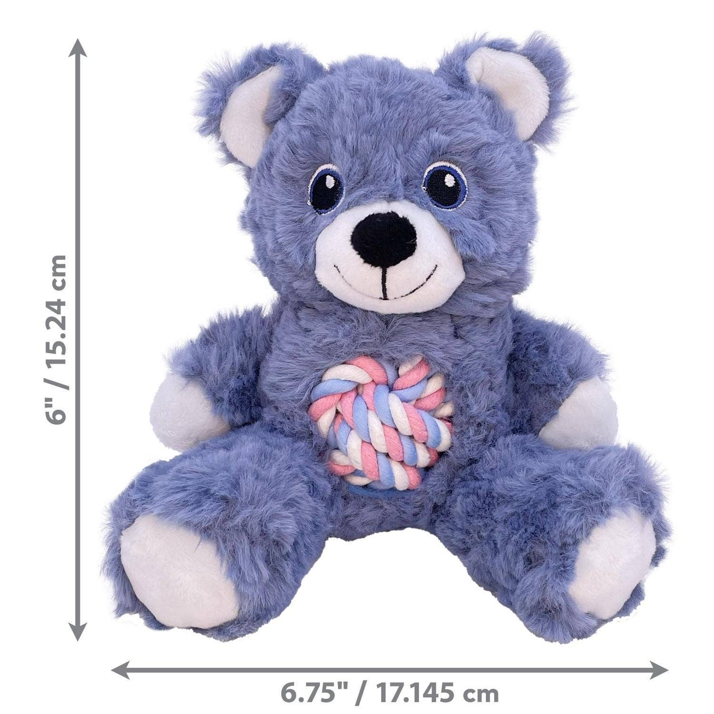 KONG® Knots Teddy Dog Rope Toy Assorted Small