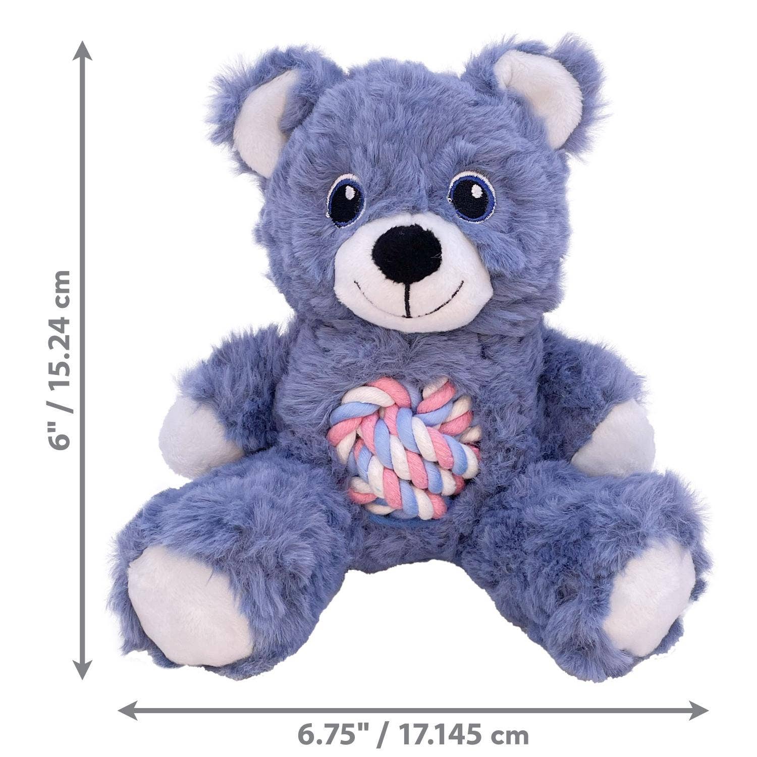KONG® Knots Teddy Dog Rope Toy Assorted Small