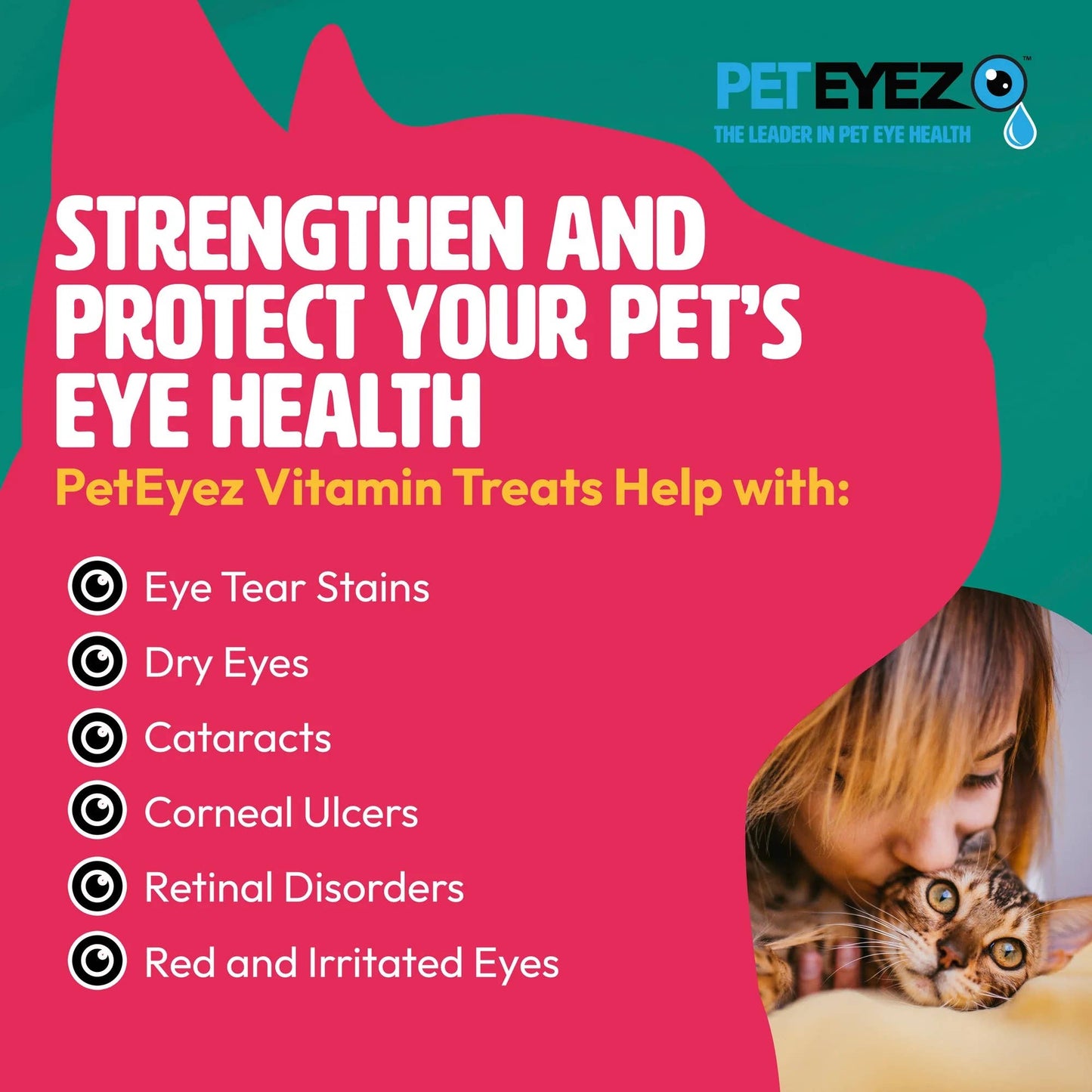Pet Eyez Vitamin Treats for Cats Lamb Formula 1oz