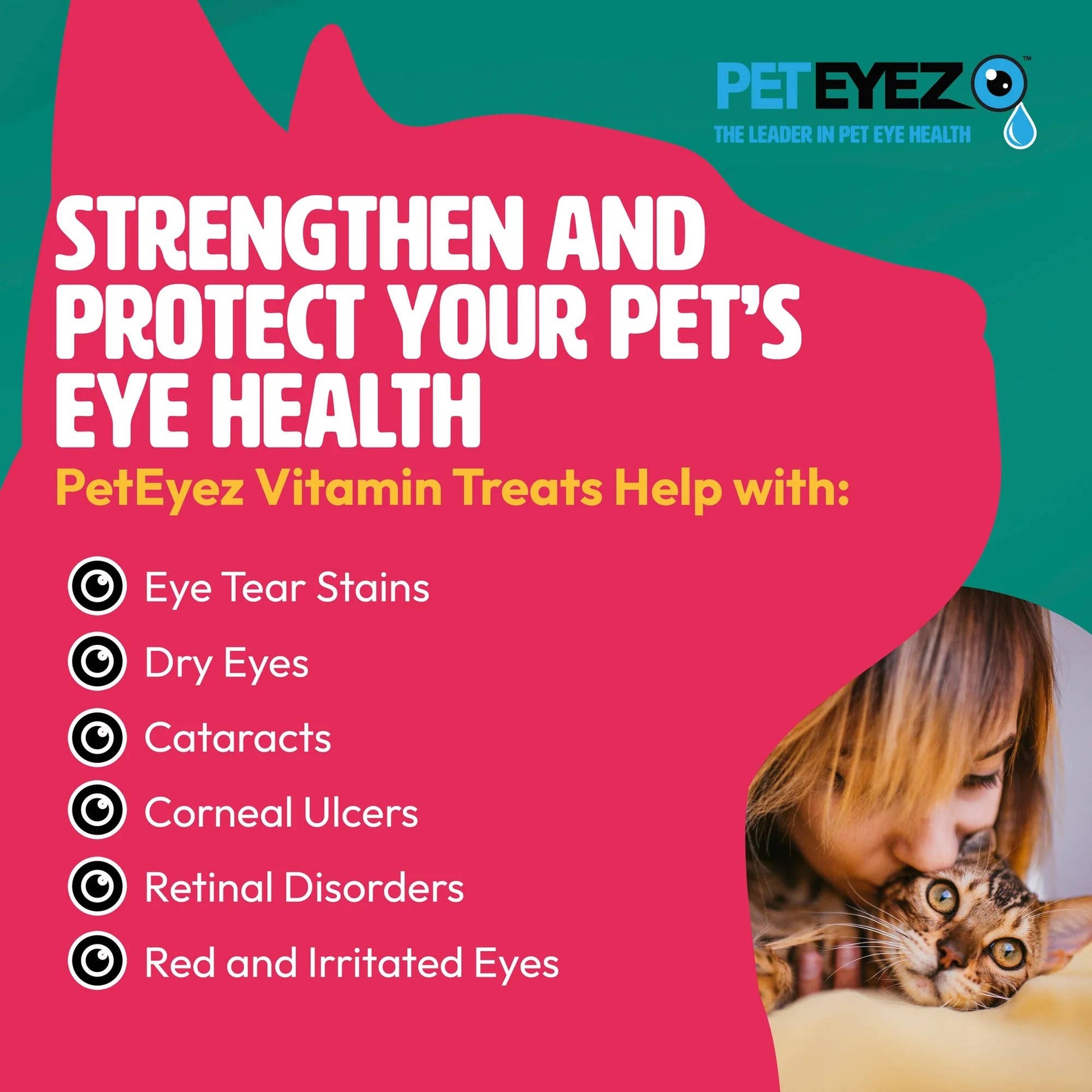 Pet Eyez Vitamin Treats for Cats Lamb Formula 1oz