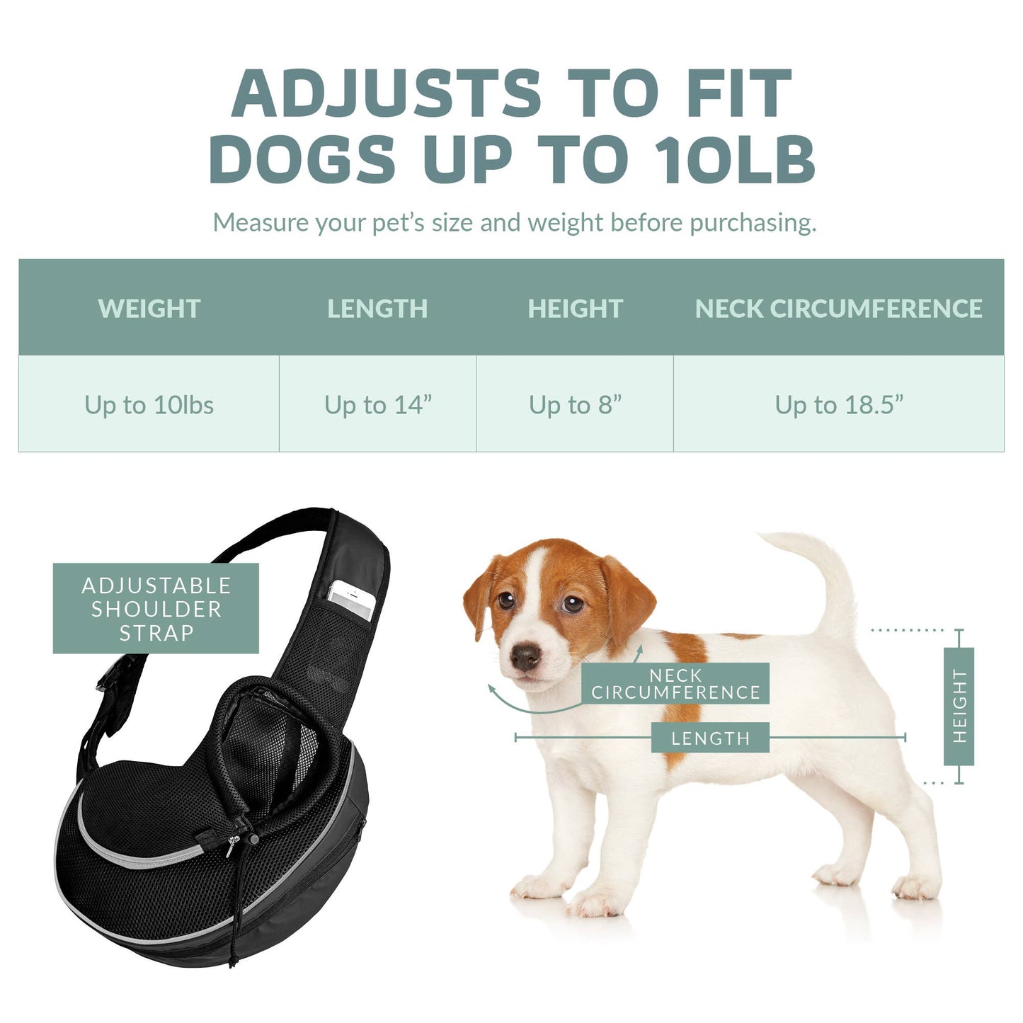 Pet Carrier Expandable Sling For Small Dogs And Cats