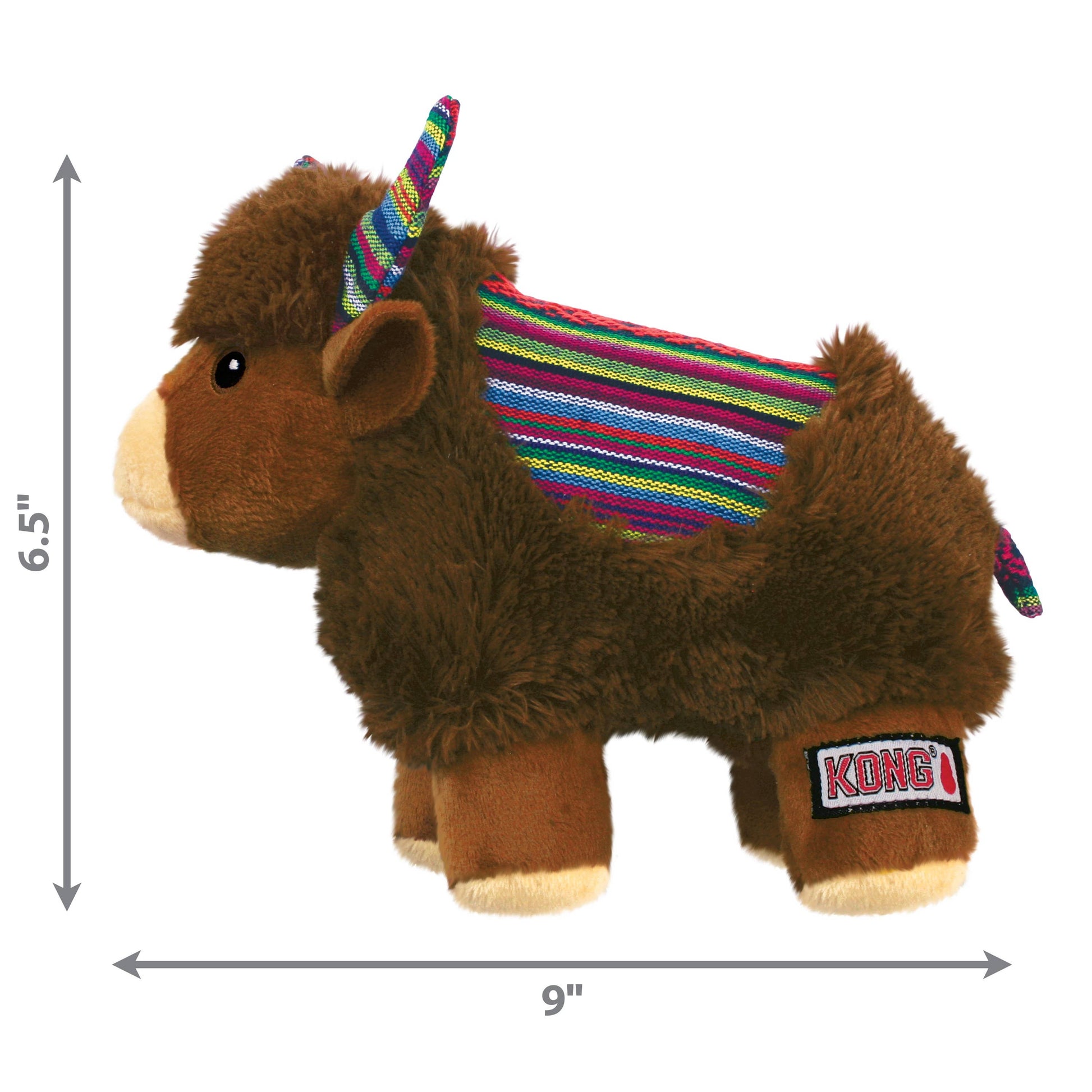 KONG® Sherps Yak Dog Plush Toy Medium