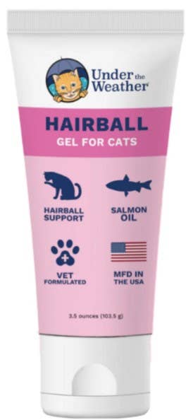 Under the Weather Hairball Squeezable Gel for Cats 3.5oz