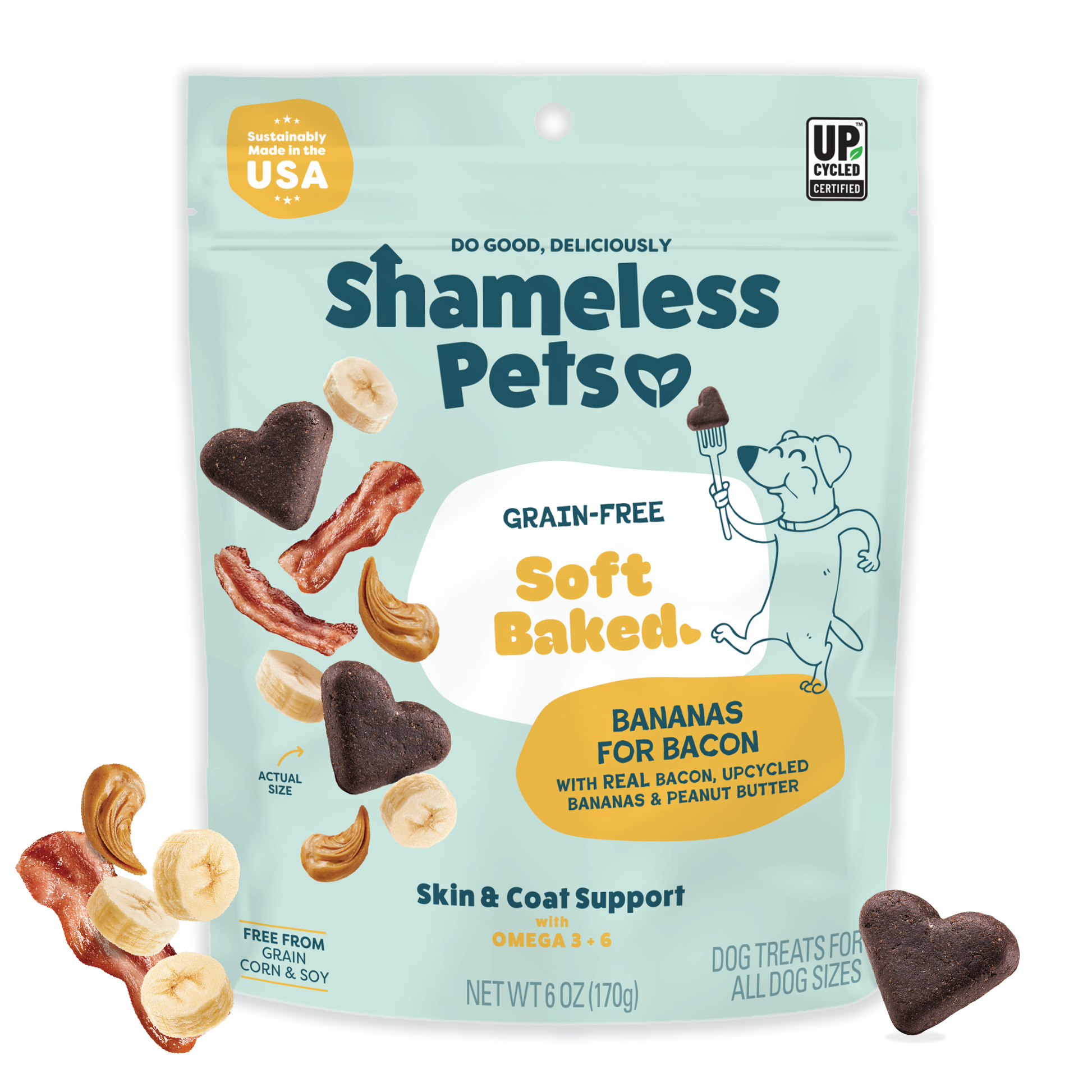 Bananas For Bacon Soft Baked Dog Treats