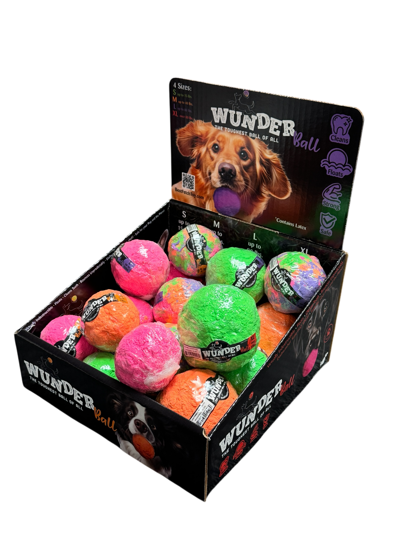 BEST FETCH TOY! WUNDERBALL. 1 ct. Random