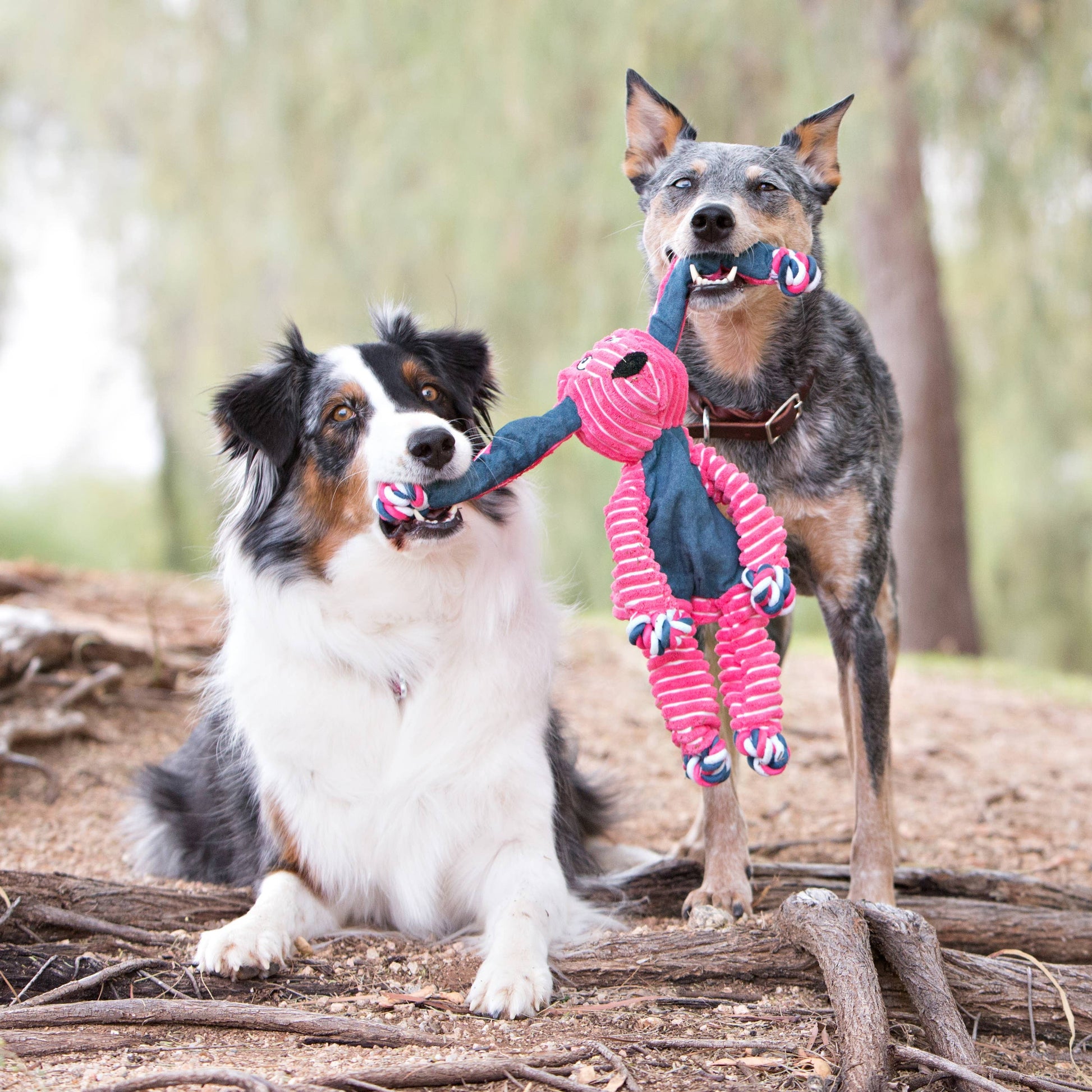 KONG® Floppy Knots Hippo Dog Rope Toy Small/Medium