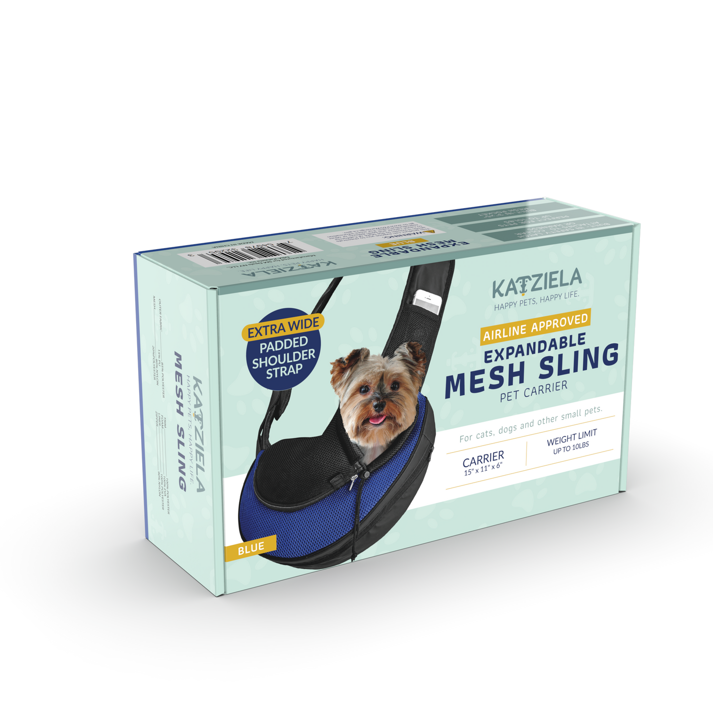 Pet Carrier Expandable Sling For Small Dogs And Cats