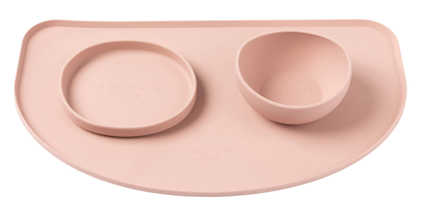 FuzzYard Life Silicone Feeding Mat Soft Blush (mat only) 1pc