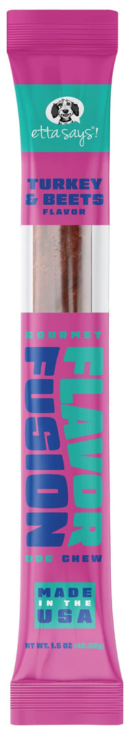 Etta Says! Flavor Fusion Dog Chew Turkey & Beets 1.5oz 12ct