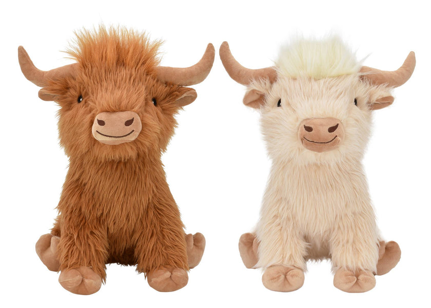Multipet Highland Cow Dog Toy 8" 1ct