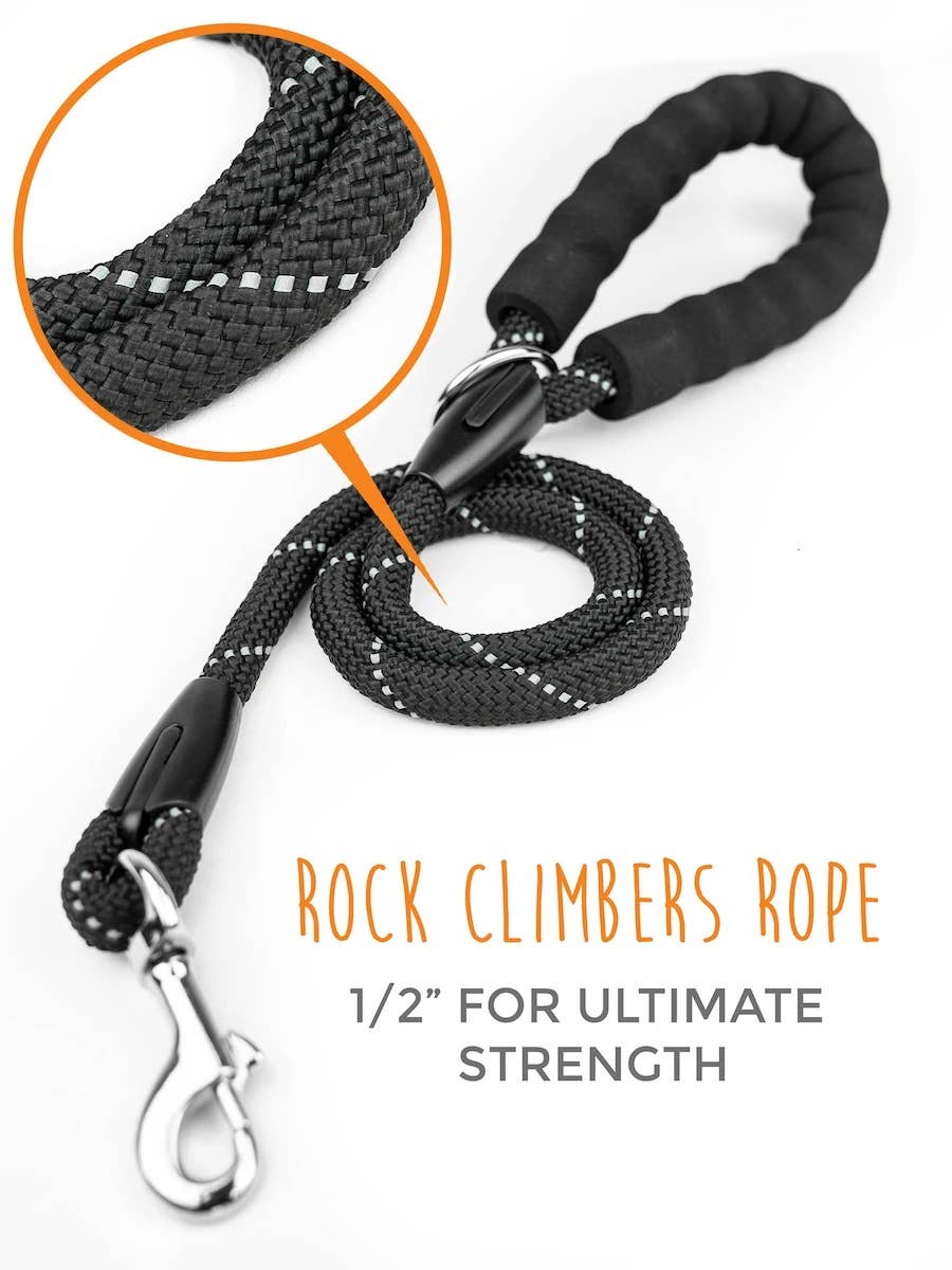 Double Dog Leash - Rope Handle