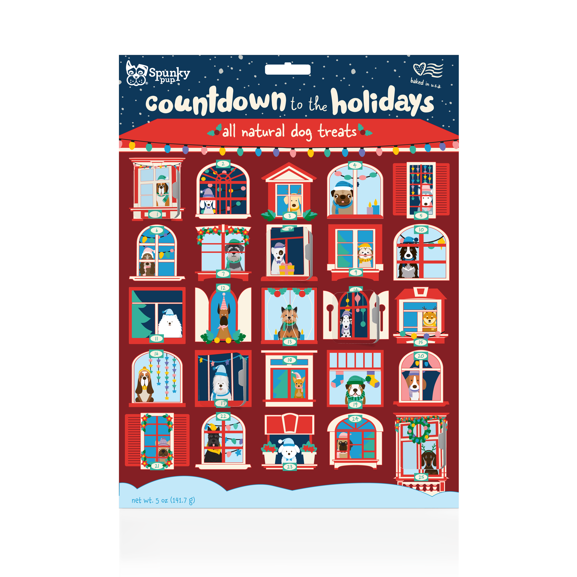 Spunky Pup - Advent Calendar - 25 Days of Dog Treats - Holiday