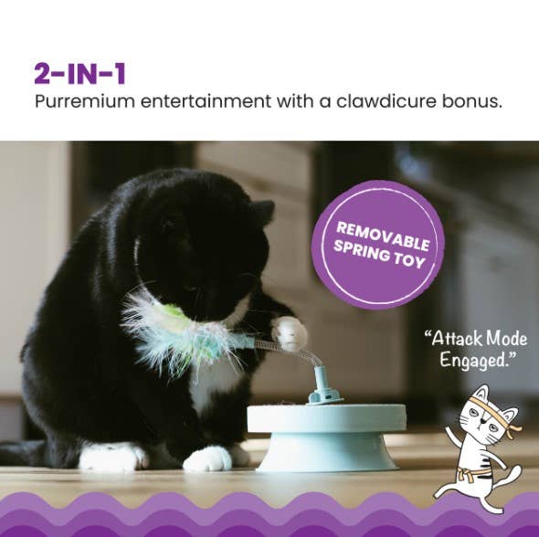 CatStages 2-in-1 Topper Scratch n' Bat Cat Toy