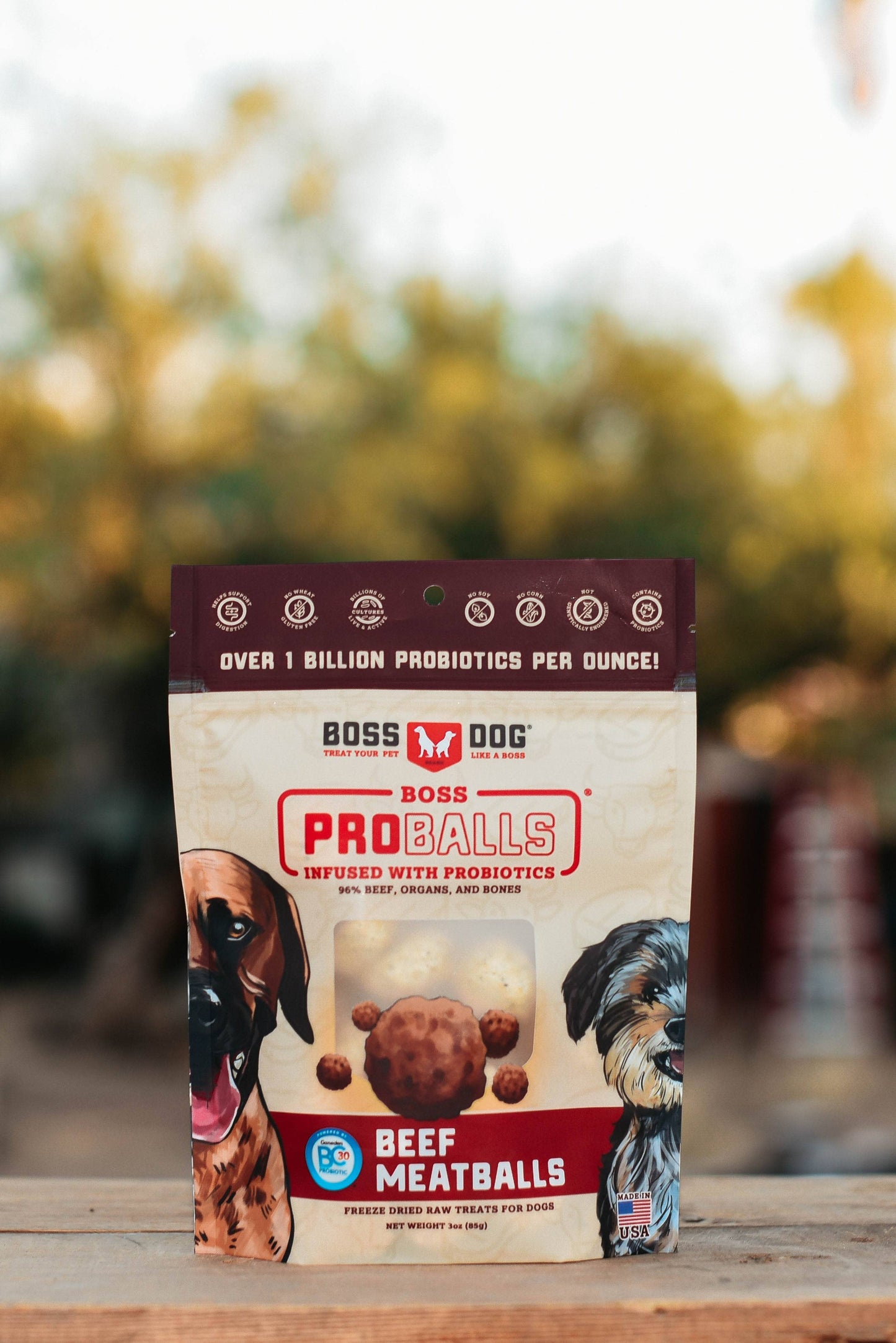Boss Dog & Boss Cat Proballs - Beef Medallions (3 oz)