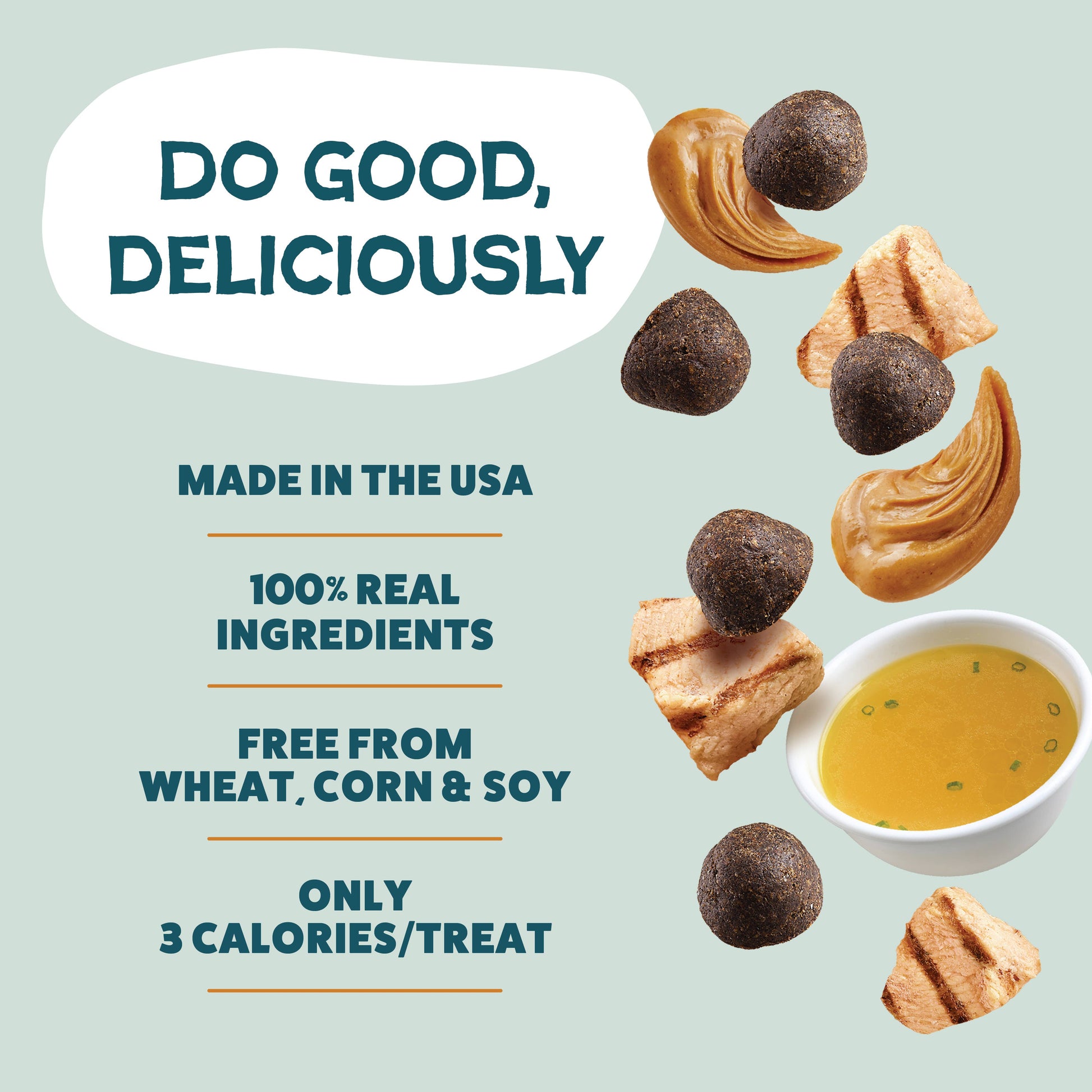 Peanut Butter Bliss Bone Broth Dog Training Treats