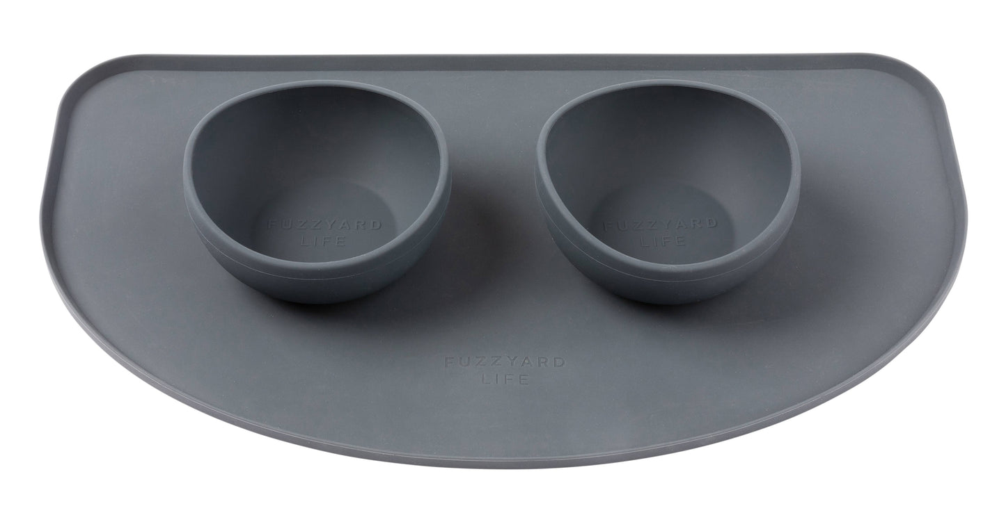 FuzzYard Life Silicone Feeding Mat Slate Grey (mat only) 1ct