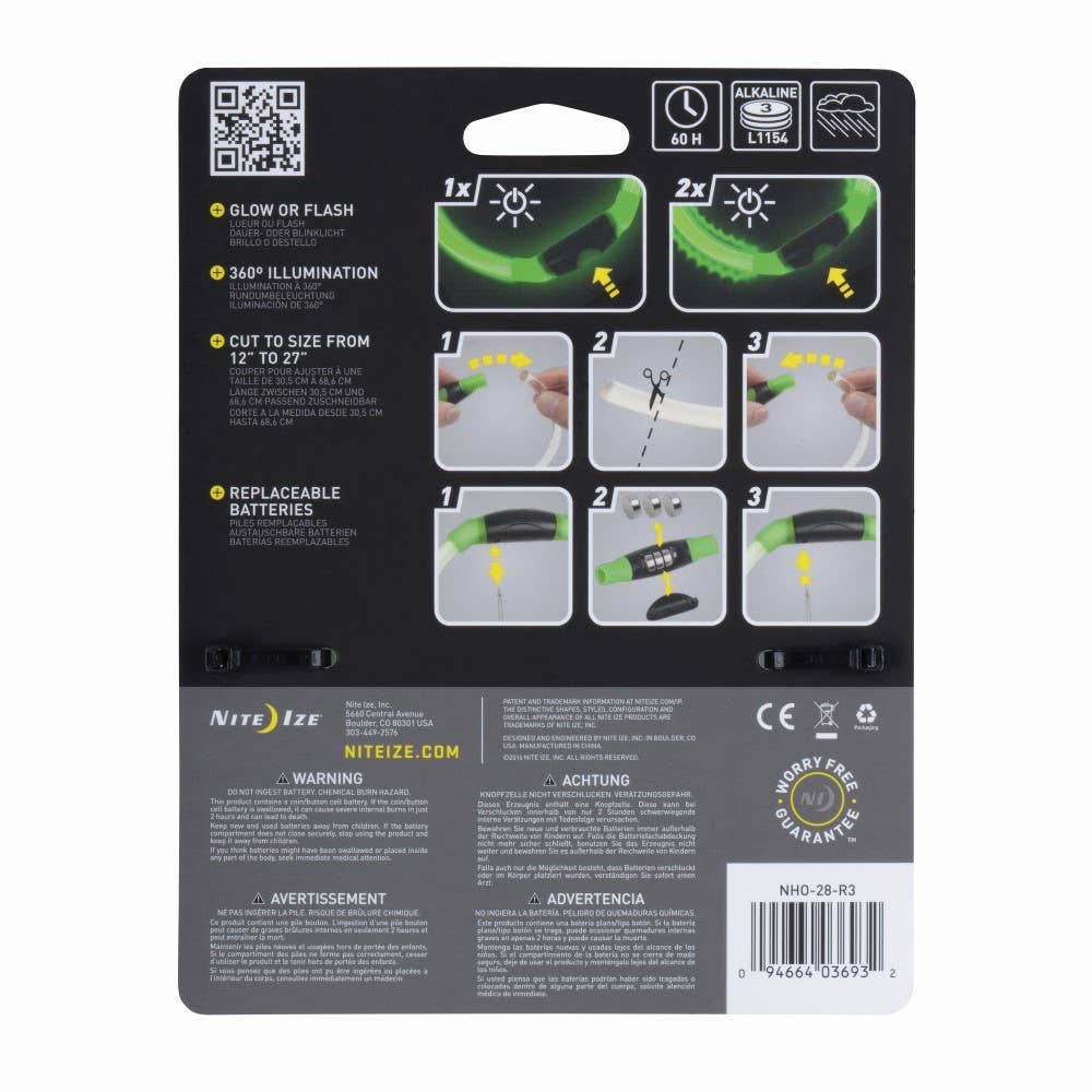 Nite Ize NiteHowl® Rechargeable LED Safety Necklace - Green