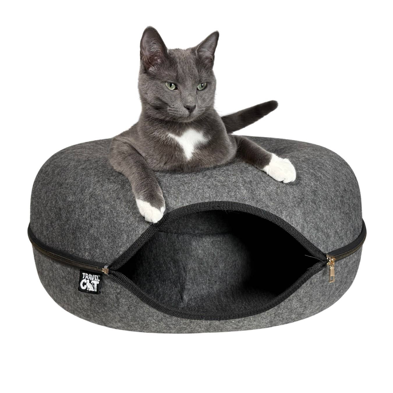 "Donut!" Cat Hideaway Cave & Bed - Cozy Chic Pet Bed