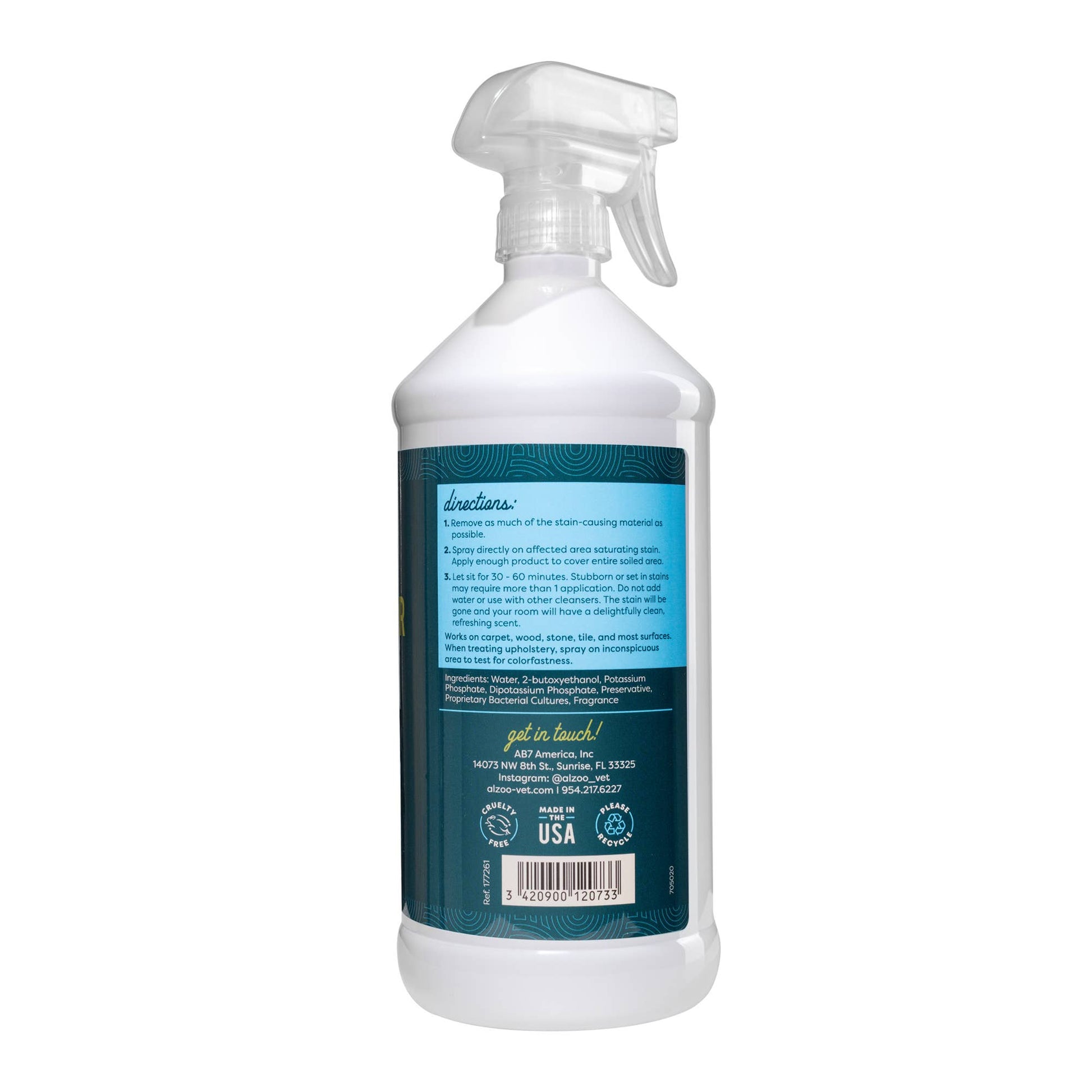 ALZOO Enzymatic Stain & Odor Remover Lavender, 32oz