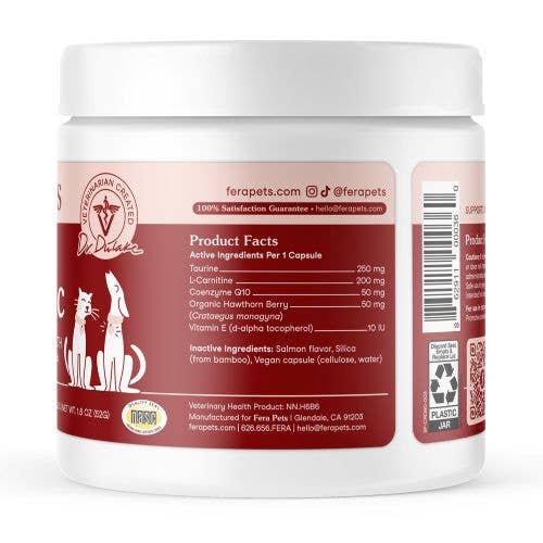 Cardiac Support for Dogs and Cats Pet Supplement