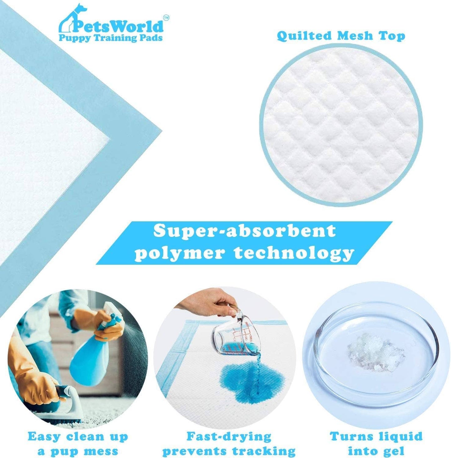 PetsWorld Massive Dog Pads, 28 x 44-in 50 CT